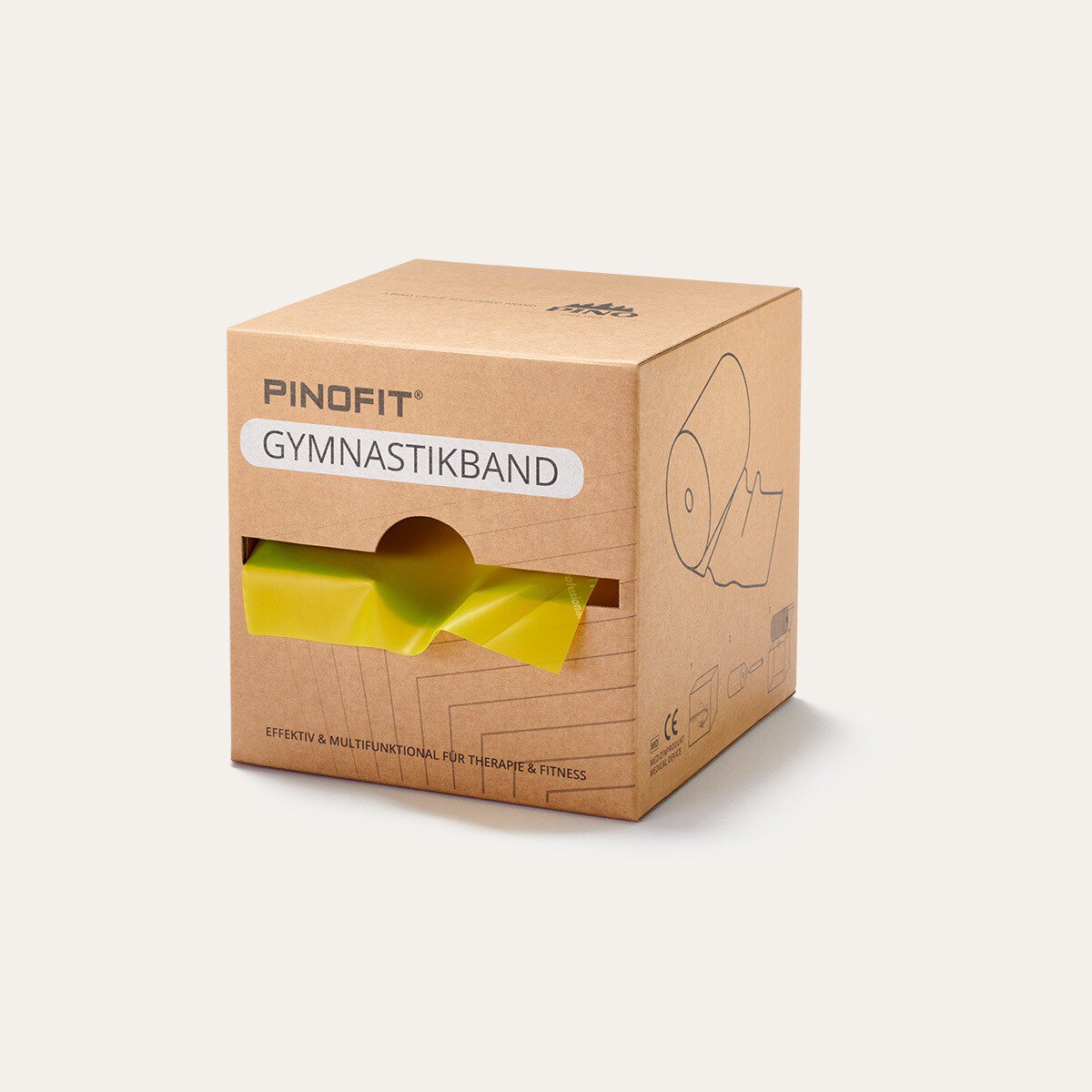 PINOFIT exercise band yellow, light resistance - MediSportsUSA