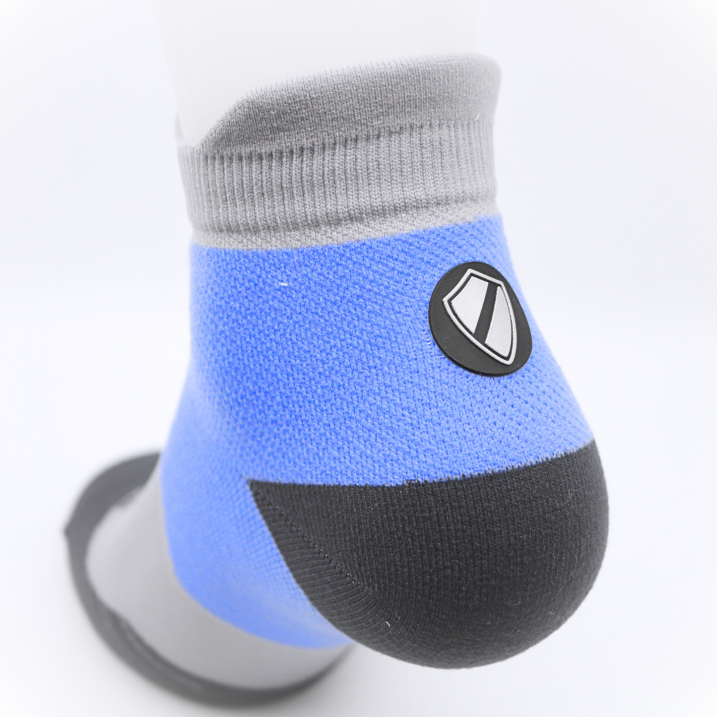 MediSports Performance Ankle Socks (20-30 mmHg) - Blue/Grey - MediSportsUSA