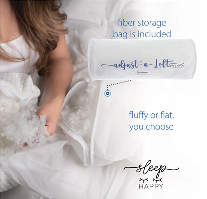 MediSports Adjustable-Loft Fiber Comfort Pillow