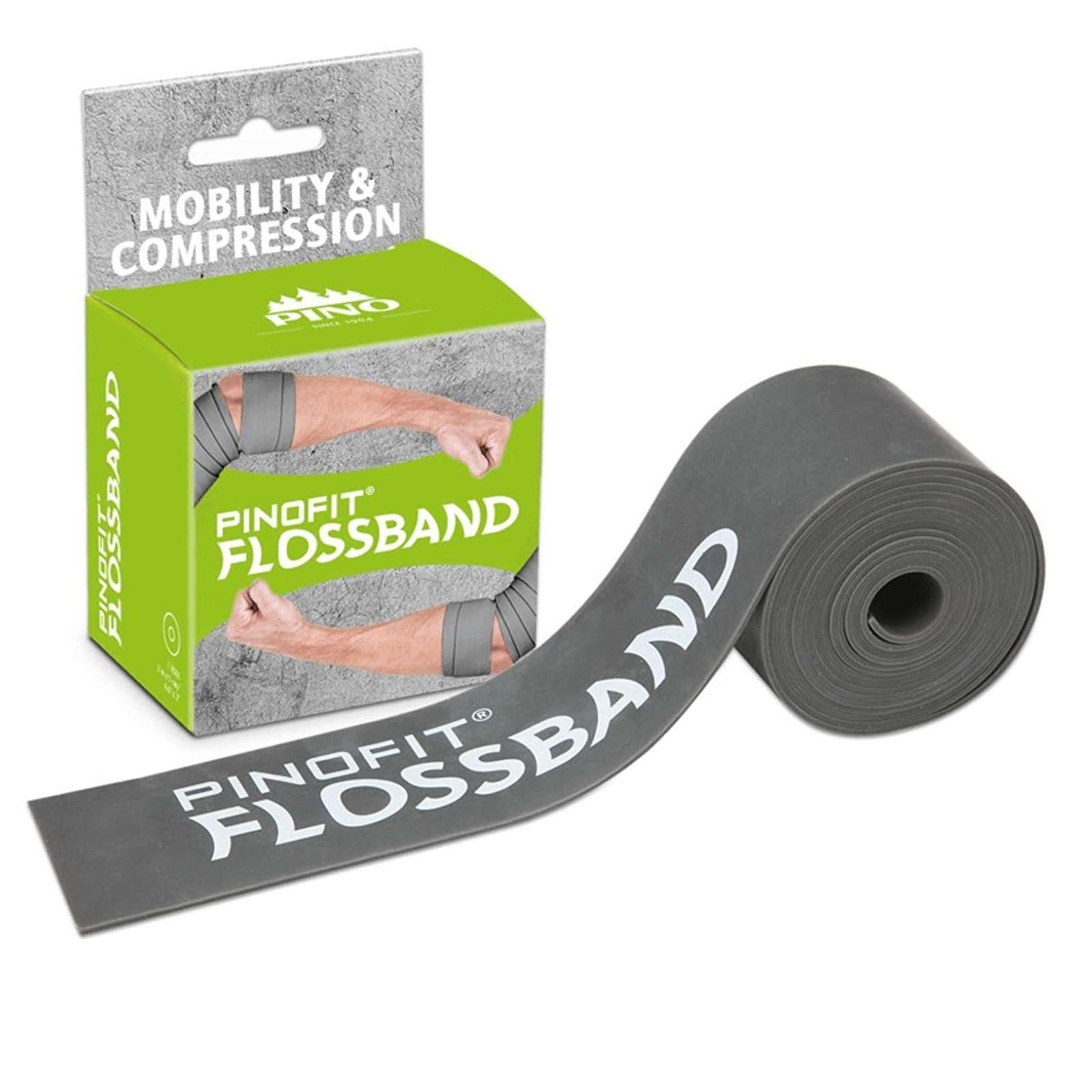 Pinofit Floss Band Dark Gray (2 m X 5cm) - MediSportsUSA