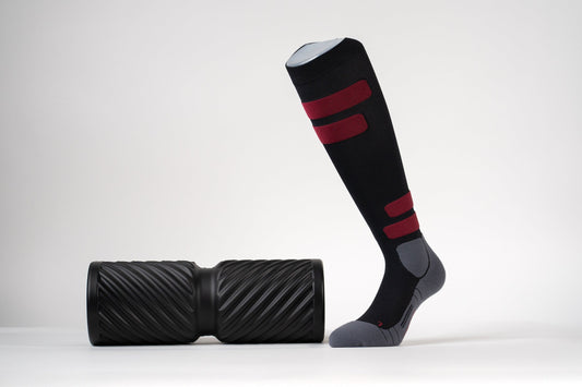 MediSports Ignite Performance Socks (20-30 mmHg) - Black/Red - medisports