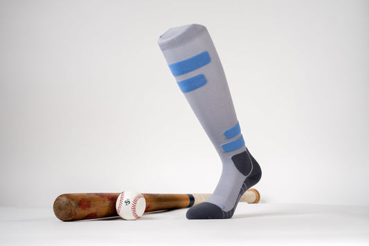 MediSports Ignite Performance Socks (20-30 mmHg) - Grey/Blue - medisports
