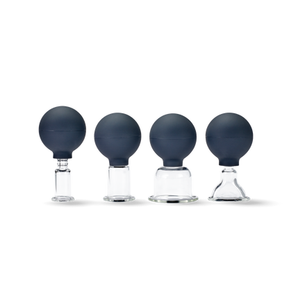 PINOFIT Massage Cups made of glass set (4 pieces) - MediSportsUSA