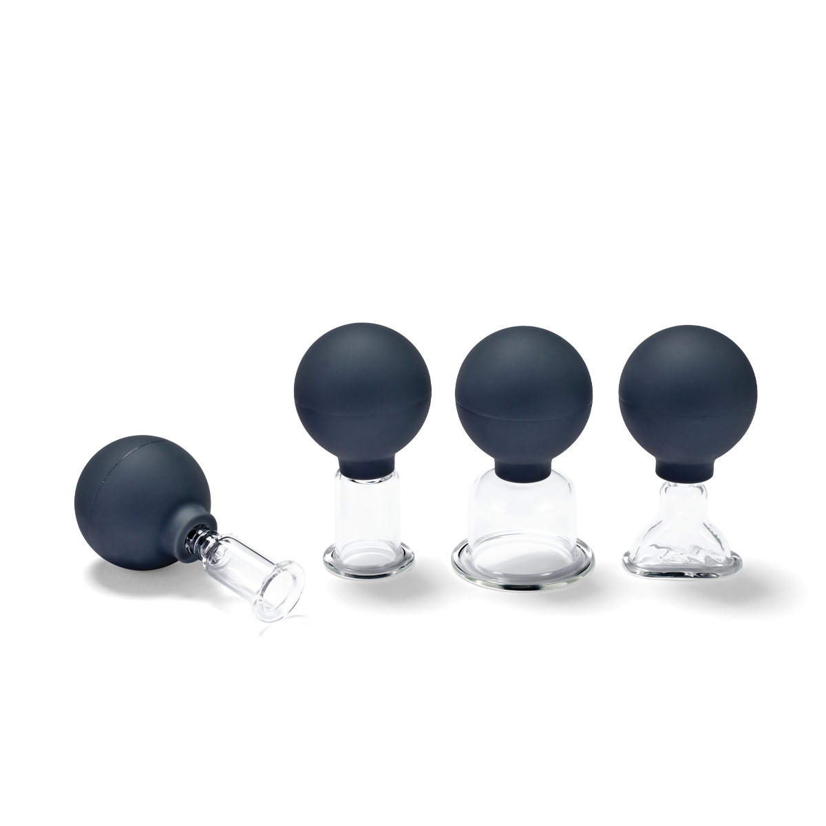 PINOFIT Massage Cups made of glass set (4 pieces) - MediSportsUSA