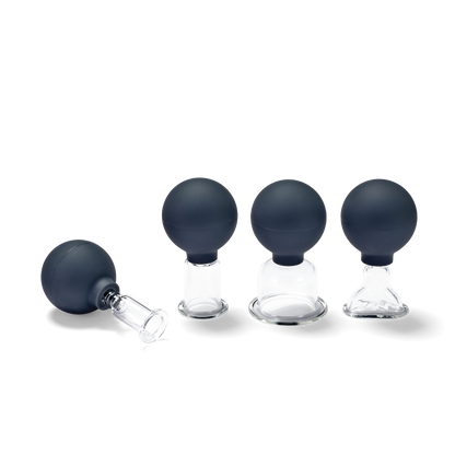 PINOFIT Massage Cups made of glass set (4 pieces) - MediSportsUSA