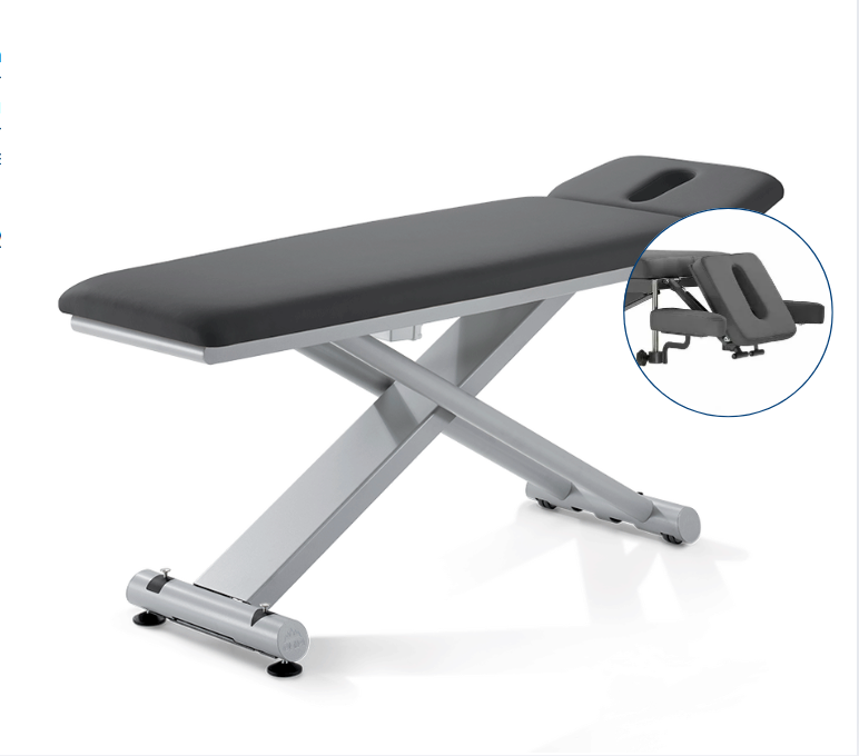 PINO Q Massage Table with 3 part head section (Made in Germany) - MediSportsUSA