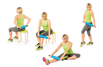 Fascia roller stick lime - MediSportsUSA